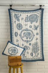 Bohemian El Yapımı Organik Pamuk Çocuk Yatak Örtüsü - uniqlooms.com